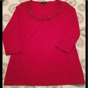 Talbots- Cute 3/4 Sleeve Top